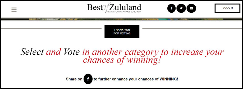 thank you for voting