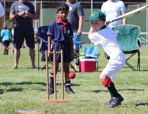 Felixton College's Cameron Whittaker looks to hit the ball out the park